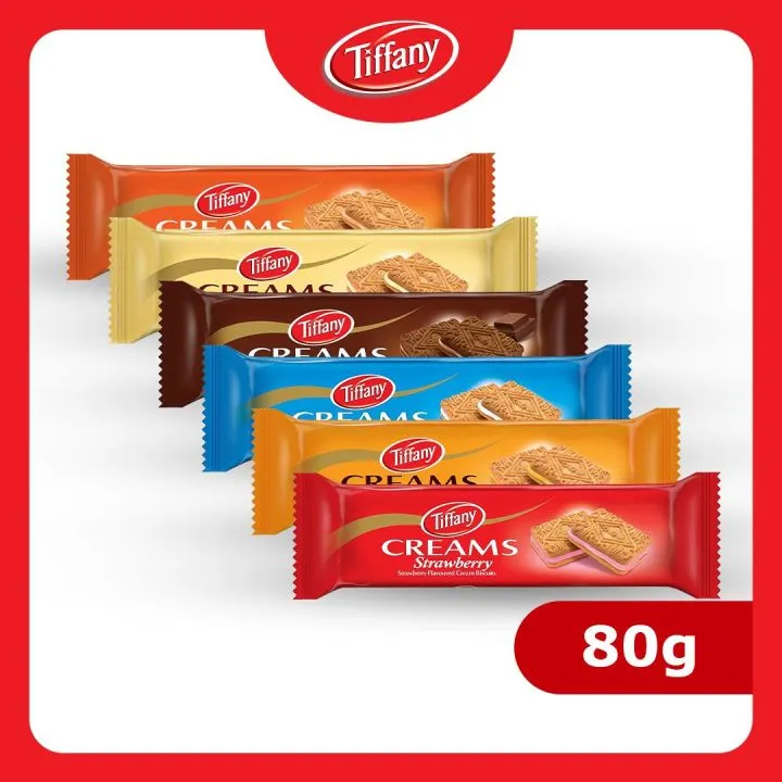 Tiffany Cream Biscuits Diverse Smaken 1x24p