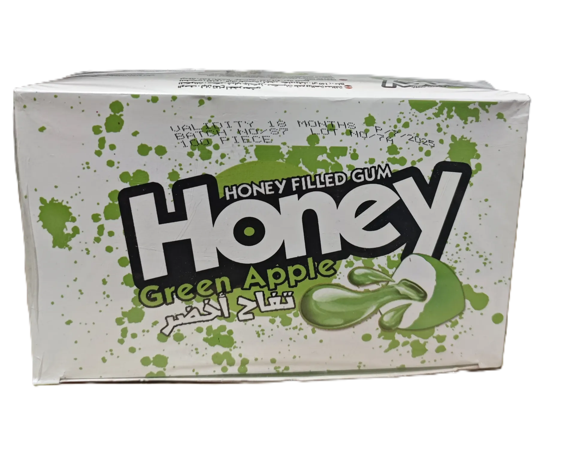 [Q101-242] Honey Filled Gum Appelsmaak 1x12p