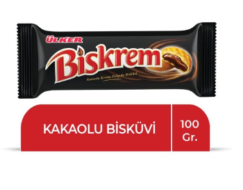 Ülker Biskrem Koekjes met Cacao en Cacaocrèmevulling 1x18x100g