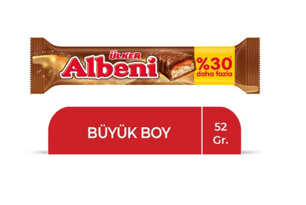Ülker Albeni Chocoladereep Groot Formaat 1x6x18x52g