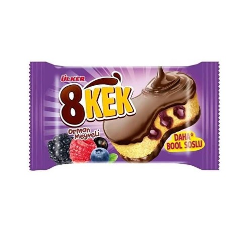 Ülker Dankek 8 Individueel Verpakte Cakes Bosvruchten 1x24x55g
