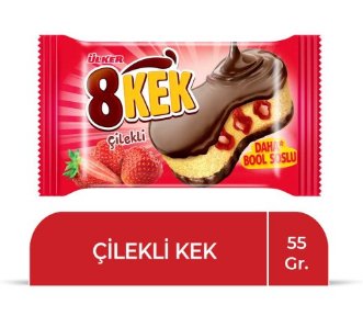 Ülker Dankek 8 Individueel Verpakte Cakes Aardbei 1x24x55g
