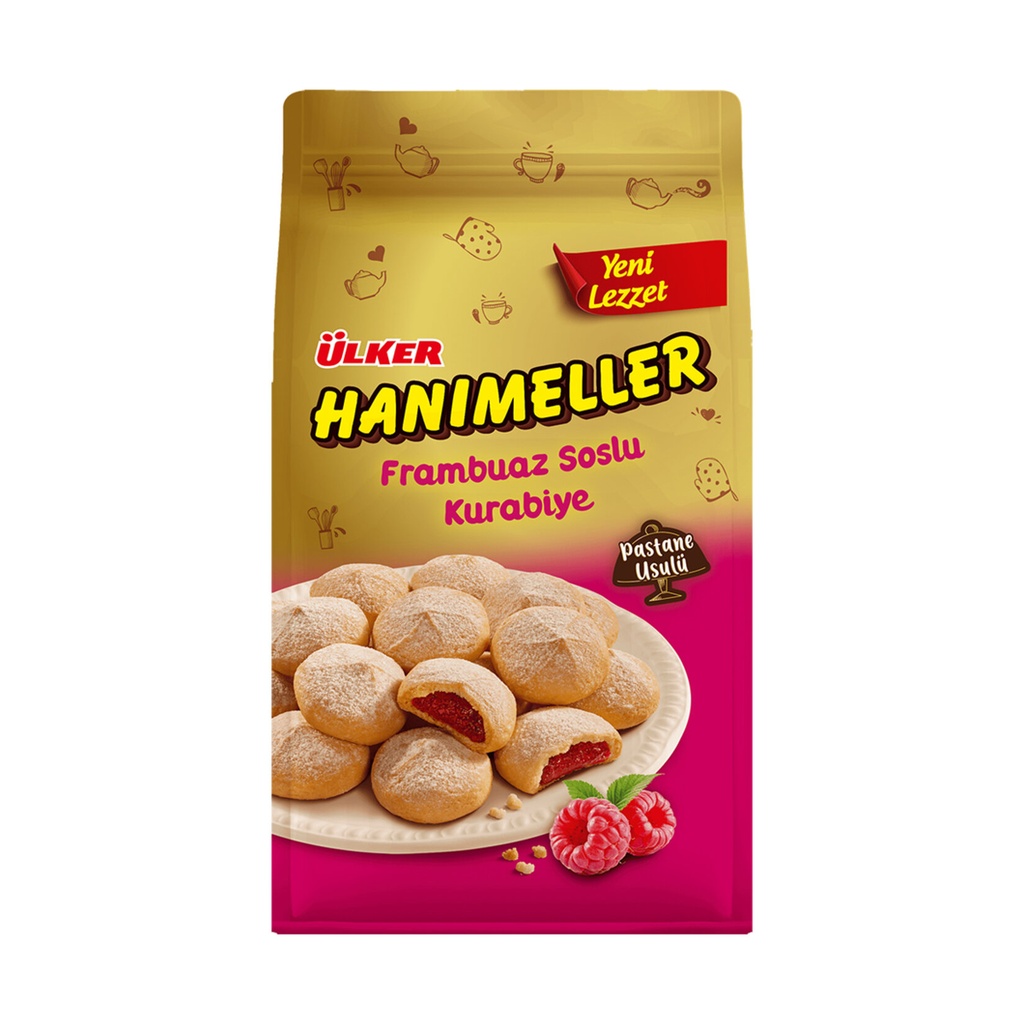 Ülker Hanımeller Koekjes met Frambozensmaak 1x12x150g