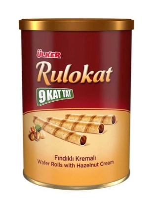 Ülker Rulokat Wafelrolletjes met Hazelnootcrème 1x6x170g