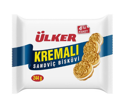 ÜLKER KREMALI BİSKÜVİ 244 GR*11