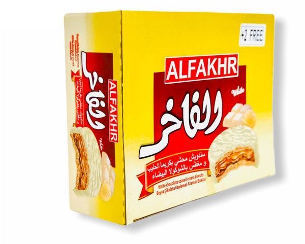 Alfakhr Biscuits With White Chocolate 1x12