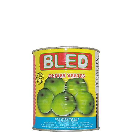 Bled Groene Olijven met Pit 1x24x400gr