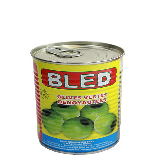 Bled Groene Olijven zonder Pit 1x24x400gr