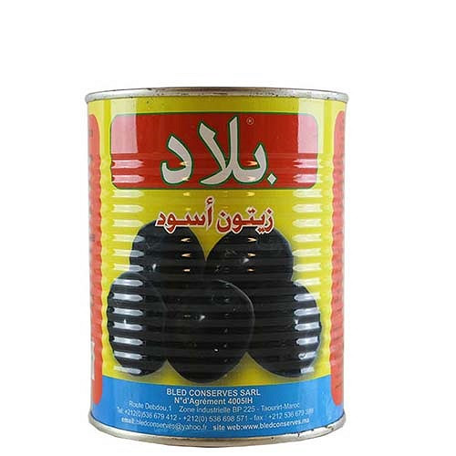 Bled Zwarte Olijven met Pit 1x12x850gr